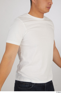 Yoshinaga Kuri casual dressed upper body white t shirt 0008.jpg